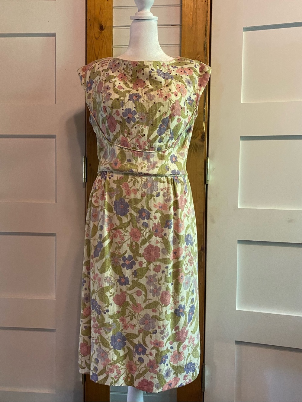 Vintage 1960s dress Sz 2-4 Small - Picture 6 of 17